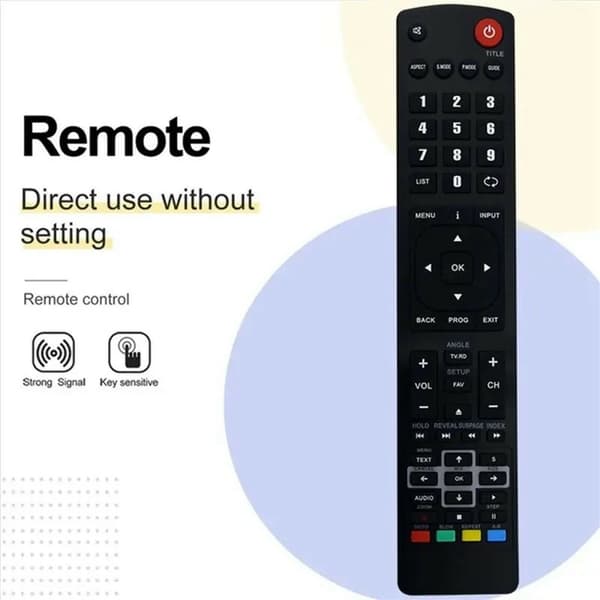Fjärrkontroll Ersättning för RM-C3174 För JVC TV Svart
