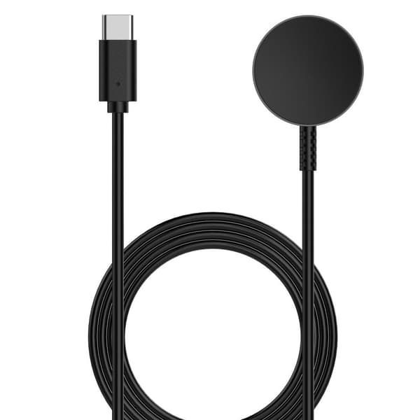 Til Samsung Galaxy Watch6 6 Classic 5 5 Pro 4 4 Klassisk oplader Black