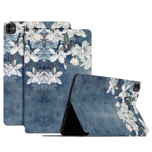 Etui med klaff og stativ for iPad Pro 11 (2024) - Blomster Multicolor