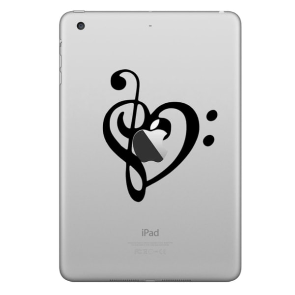 HAT PRINCE Stilfuld Chic PVC Decal Sticker til iPad - Heart Note