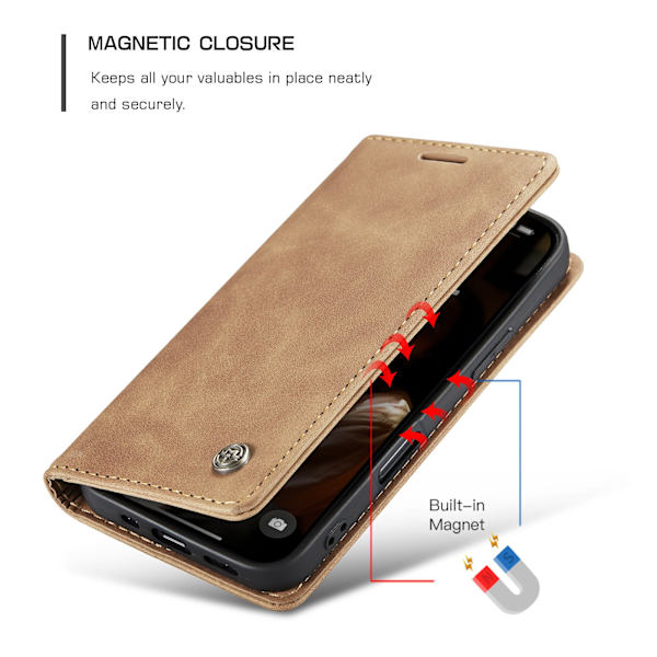 CASEME Lommebok-deksel Til iPhone 17 Brown