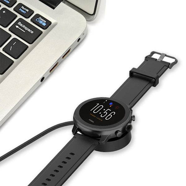 För Fossil Gen 6 / Gen 5 FTW4024 / FTW4025 / FTW4026 Laddare Svart