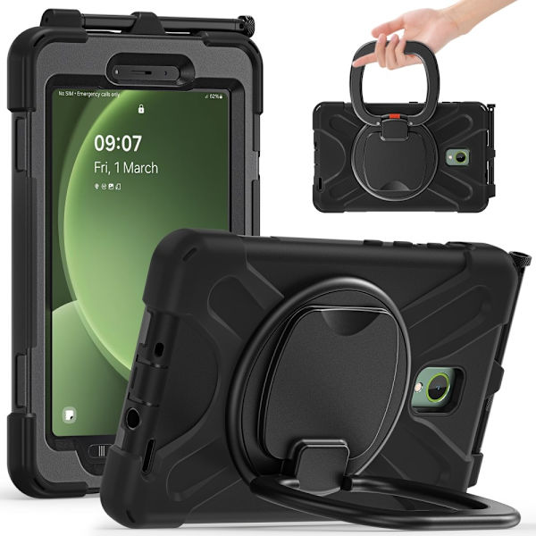 Till Samsung Galaxy Tab Active5 Heavy Duty Armor skal Svart