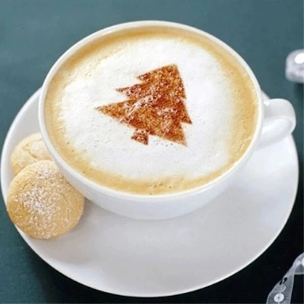 16 kakemaler Dekorasjon Kaker Cookies Baking Kaffe White