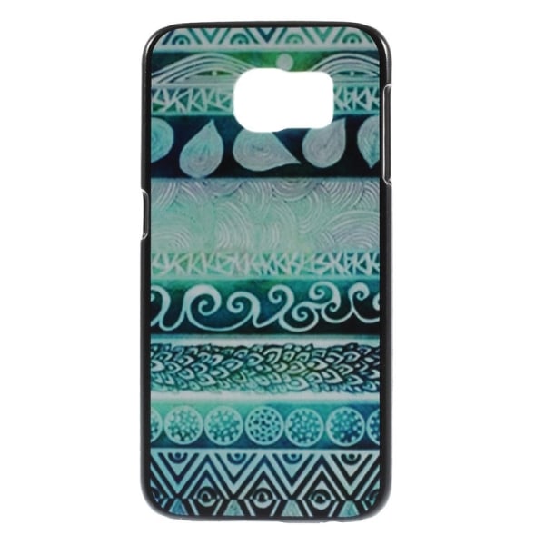 Samsung Galaxy S6 Hard Case skal Tribal Style Pattern Lila
