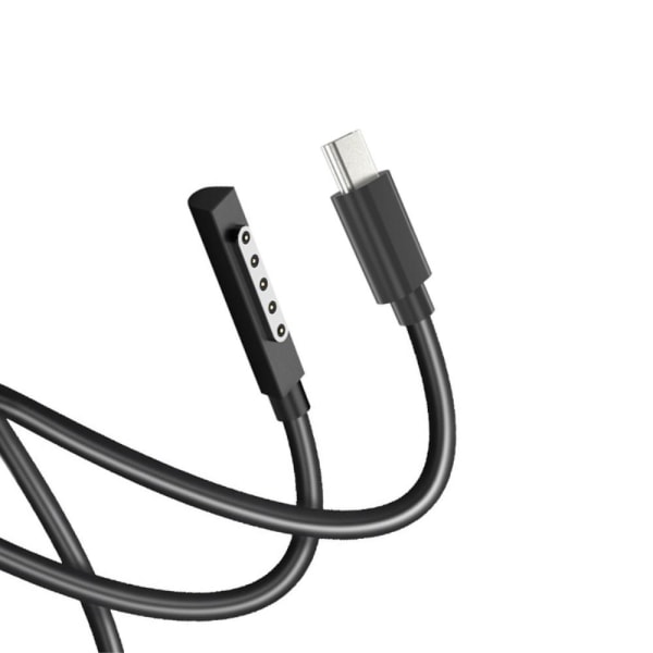 65 W: n pikalatauskaapeli Microsoft Surface RT Pro 1 2 Type-C: lle Black
