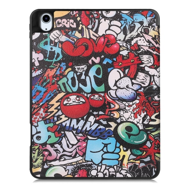 Till iPad Air 11 (2024) Slim fit tri-fold fodral Pennfack - Graffiti Multicolor