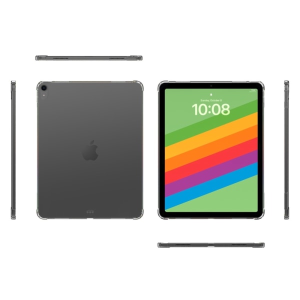 För iPad Air 11 (2024) Transparent Surfplattfodral TPU Baksidesskydd Transparent