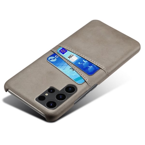 Samsung Galaxy S24 Ultra KSQ Pu-nahkapäällysteinen kuori kova ko Grey