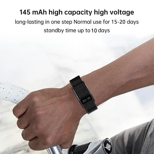 Smartwatch Smart aktivitetstracker IP68 pulsmåler blod ilt søvn måler armbånd Black