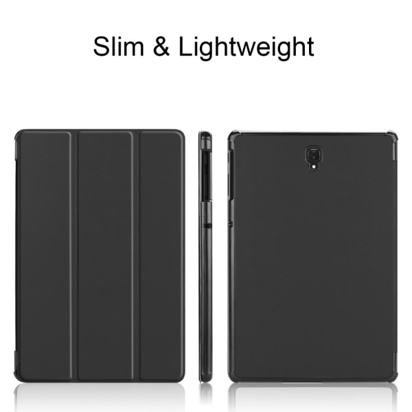 Trifoldet stativetui til Samsung Galaxy Tab S4 10.5 T830/T835 - Black
