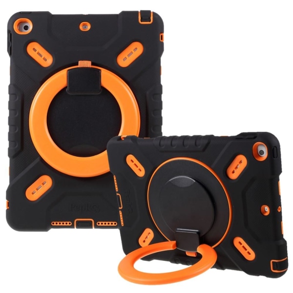 PEPKOO iPad 10.2 2021/2020/2019 Extreme Armor - Svart/Orange Svart