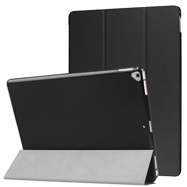 iPad Pro 12.9" (2017) Trifoldet Stand Smart Tablet-etui Cover - Sort Black