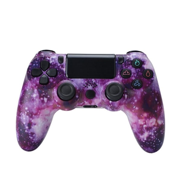 Trådløs spilcontroller Gamepad til PS4-spiljoystick - Starry Sky Multicolor