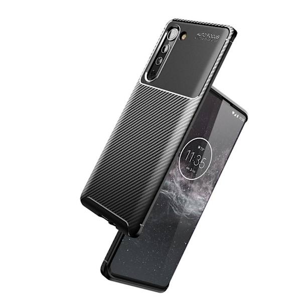 Motorola Edge Karbonfiber Cover - Sort Black