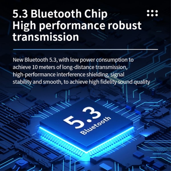 Cool Mecha Style In-Ear Bluetooth-kuulokkeet langattomat kuulokkeet - Sininen Blue