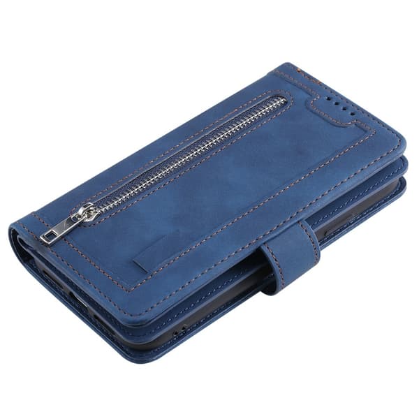 Xiaomi 17T Pro Lompakkokotelo Zipper Wallet Blue
