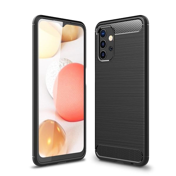 Samsung Galaxy A32 5G Karbon fiber Texture  Skal - Svart Svart