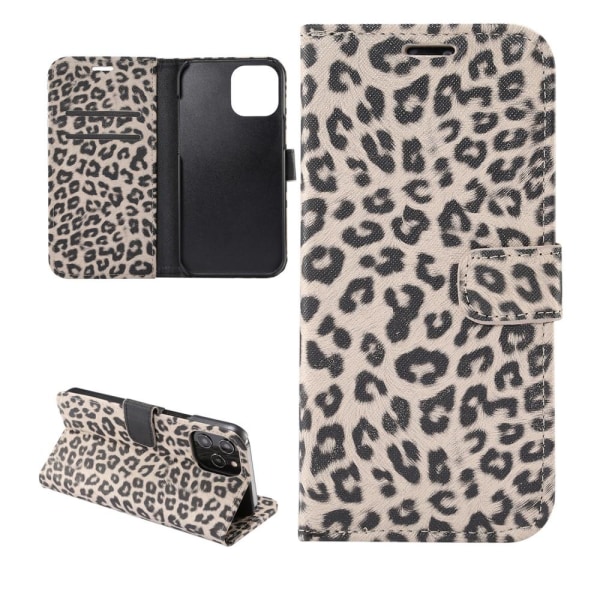 iPhone 12 Pro Max Plånboksfodral Fodral Leopard - Gul Gul