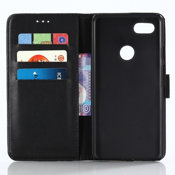 Retro Wallet -matkapuhelimen cover Google Pixel 3 XL:lle - musta Black