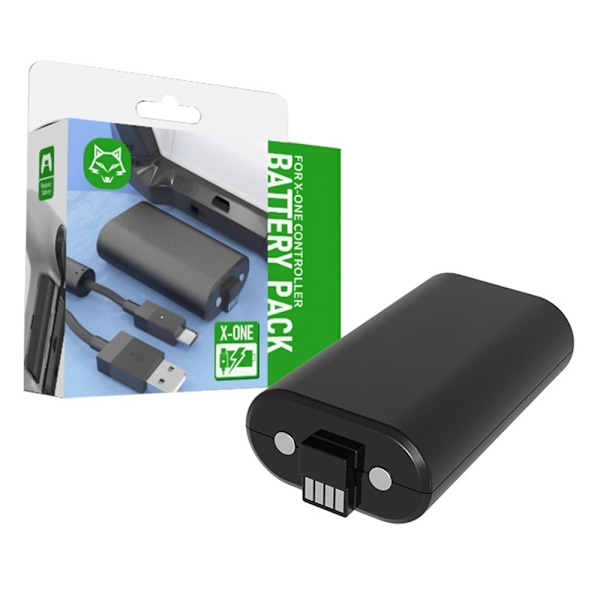 Batteripakke til Xbox One / One S Controller 1200mAh genopladeligt batteri Black