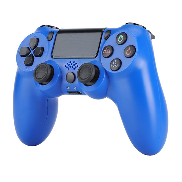 Trådløs spillkontroller for Sony PS4 Bluetooth-gamepad med vibrasjon - Blå Blue