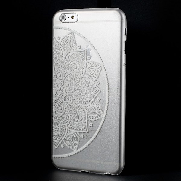 iPhone 6 Plus Deksel Henna Blomster Transparent