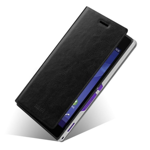 Sort MOFI Rui Series Stand Case til Sony Xperia M2 Black