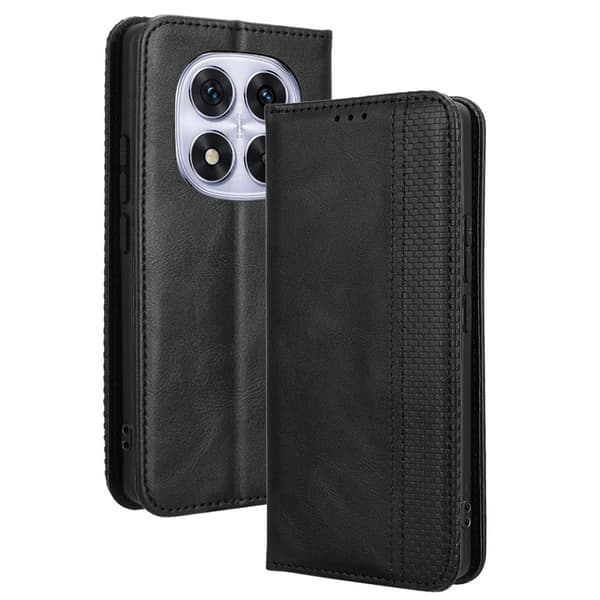 Til Xiaomi Redmi Note 14 Pro+ 5G Pung Stand Flip Telefonetui - Sort Black
