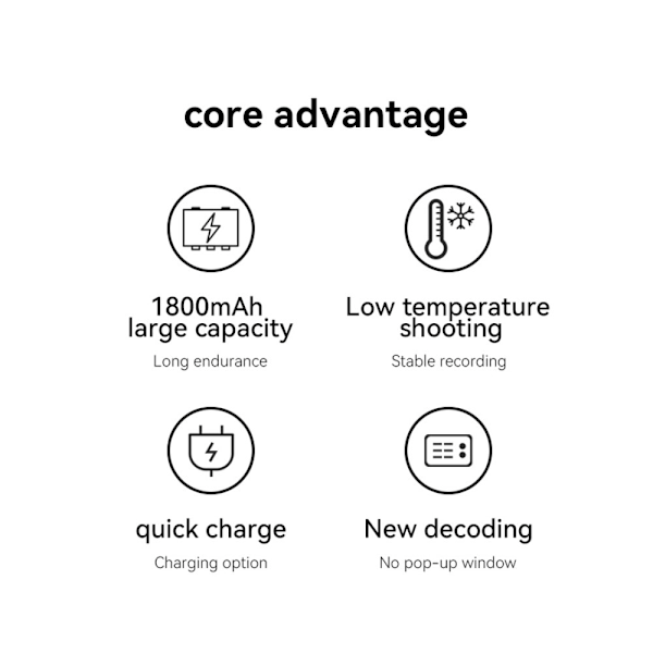 Akku AMAGISN for GoPro Hero 12/11/10/9 3,85V 1800mAh ladattava Li-Ion Black