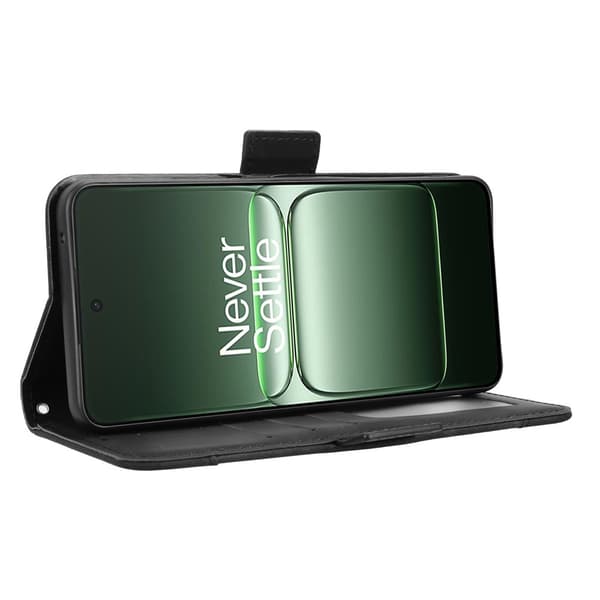 OnePlus Nord CE5 5G Case -lompakkokotelolle Shell Phone Case Extra Card - musta Black
