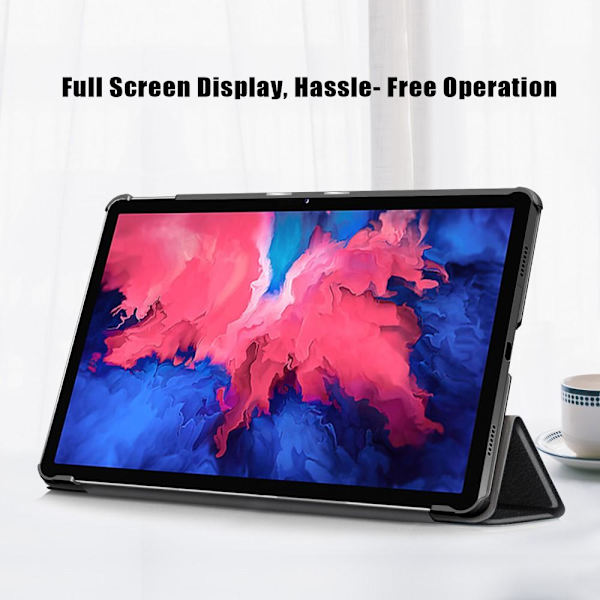 Tri-fold Fodral till Lenovo Tab P11 TB-J606F / P11 Plus - Svart Svart