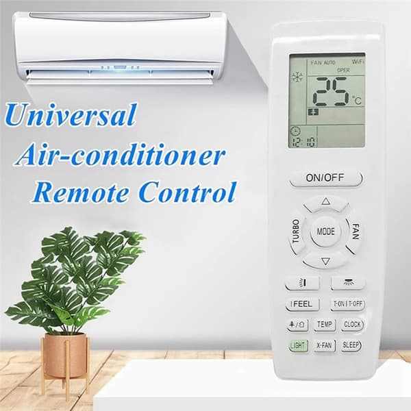 Fjärrkontroll Ersättning för YAP1F för Gree Air Conditioner Vit