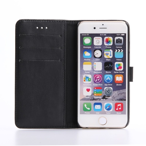 Retro Crazy Horse-etui for iPhone SE (2020)/SE (2022)/8/7 4,7 tommer Beige