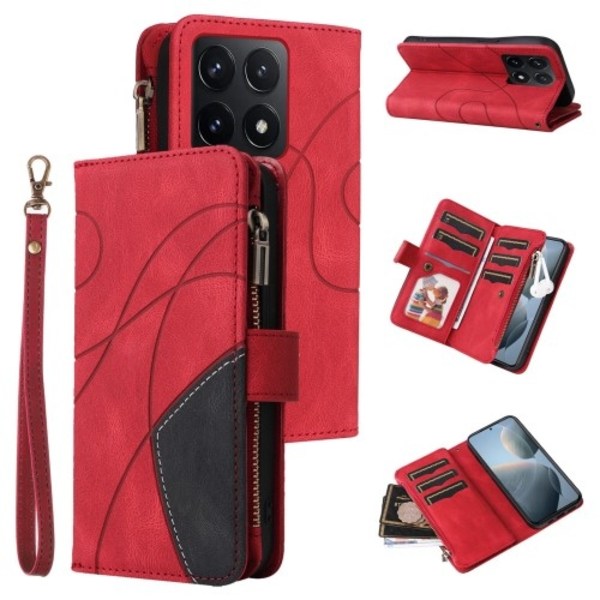 KT Wallet Case for Xiaomi 14T Red