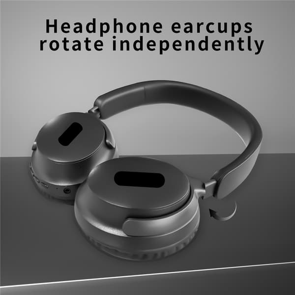 Trådløse on-ear-hovedtelefoner, trådløst Bluetooth-headset til mobil, pc og bærbar – Hvid White