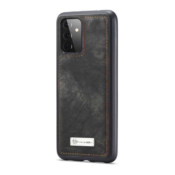 CASEME Samsung Galaxy A72 Retro läder plånboksfodral - Grå grå