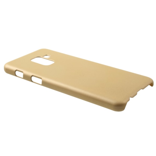 Gummibelagt pc-hårdt mobiltelefoncover til Samsung Galaxy A8 (2018) Gold
