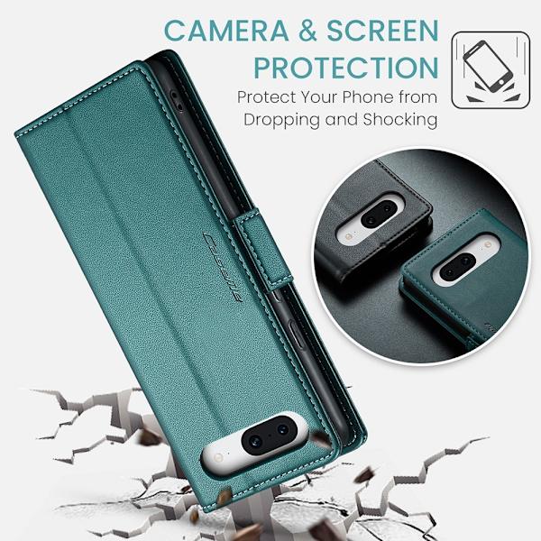 CASEME Retro Lompakkokotelo Pixel 8a Green