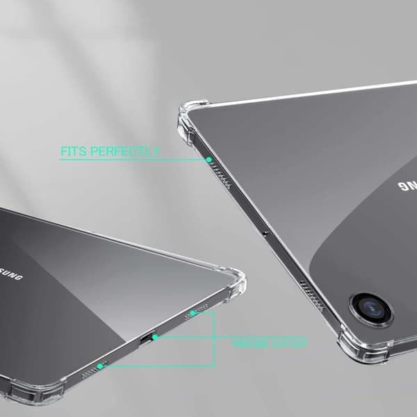 TPU-deksel + herdet glass for Samsung Galaxy Tab A9 Transparent