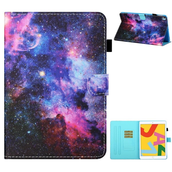 Til iPad 10.2 (2021)/(2020)/(2019) Tabletcover Stativetui - Plads Multicolor