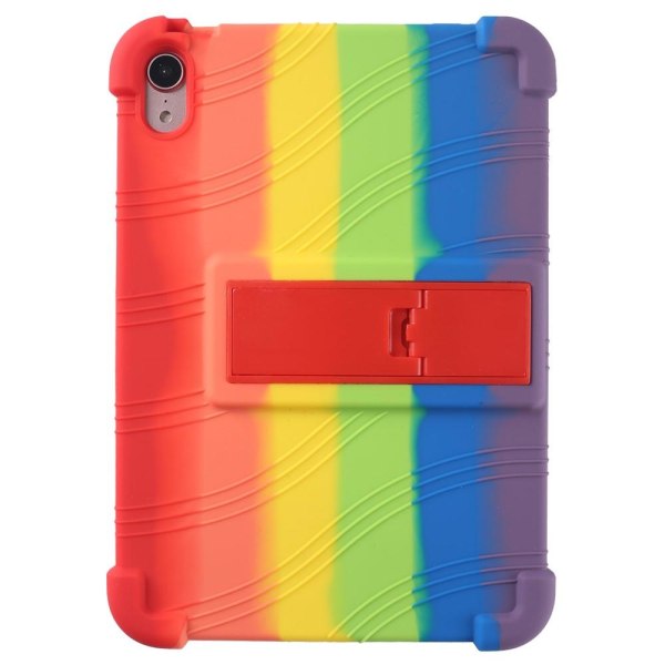 iPad Mini 2021 Blødt silikone beskyttende tabletcover Rainbow Pr Multicolor