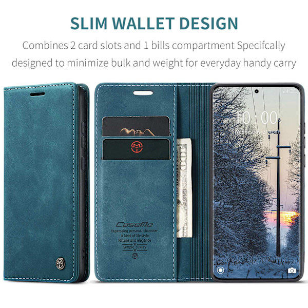 CASEME Plånboksfodral Xiaomi Redmi Note 15 / Xiaomi Poco M8 5G - Blå Blå