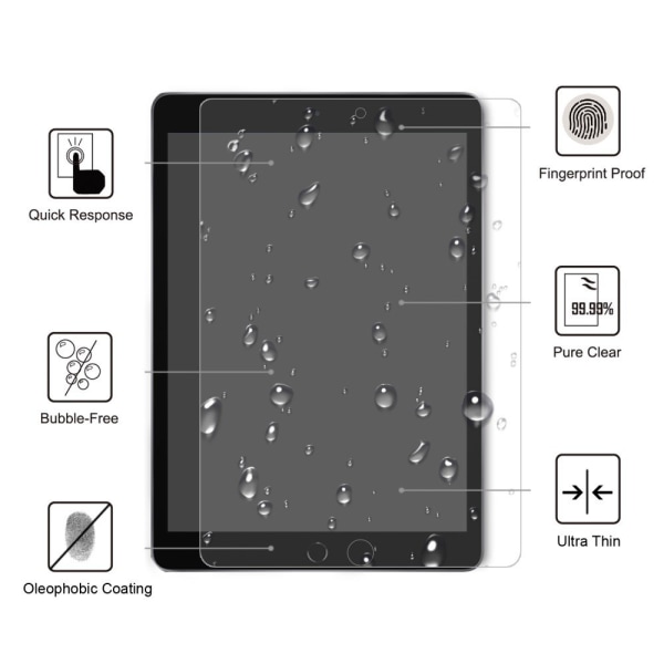 Karkaistun lasin näytönsuoja Apple iPad 10.2 2021/2020/2019 Transparent