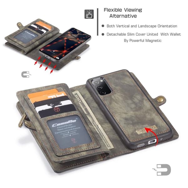 Samsung Galaxy S20 FE CASEME Irrotettava 2 - in - 1 - kotelo Grey
