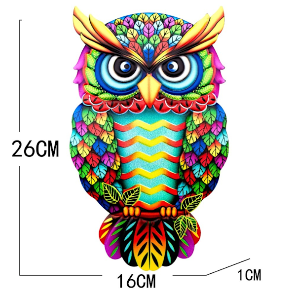 Pöllöseinätarra Puutarhakoriste 26x16x1cm - 1 Multicolor