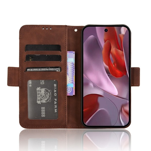 Wallet Stand Telefontaske til Google Pixel 9A Brown