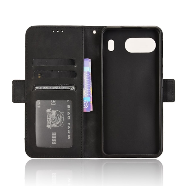 Wallet Stand Flip Phone Case for OnePlus Nord 4 - Black Black