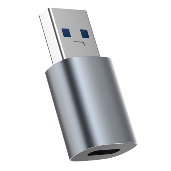Muunninsovitin USB-A:sta USB-C:hen 60 W Nopea lataus Black