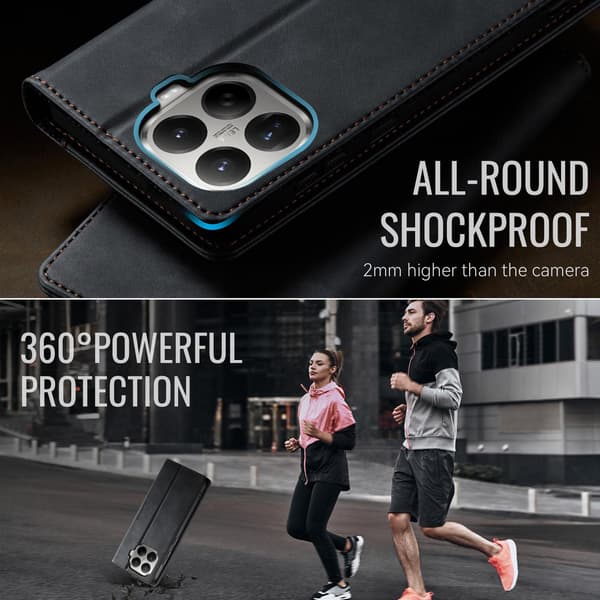 CASEME Til Xiaomi 17T Lommebokdeksel Black